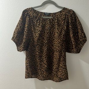 Madewell Leopard Print Top Size S. Never Worn